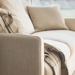 Canapé 3 Places*alinea Canapé 3 places fixe en tissu - Beige alpilles