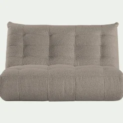 Canapé En Tissu|Canapé 3 Places*alinea Canapé 3 places fixe en tissu bouclette - clair Gris