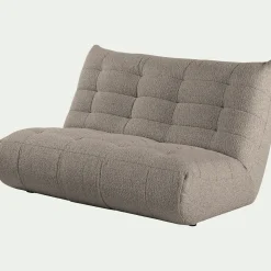 Canapé En Tissu|Canapé 3 Places*alinea Canapé 3 places fixe en tissu bouclette - clair Gris