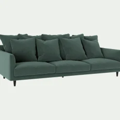 Canapé En Tissu|Canapé 6 Places Et Plus*alinea Canapé 6 places fixe en tissu velvet - sauge Vert