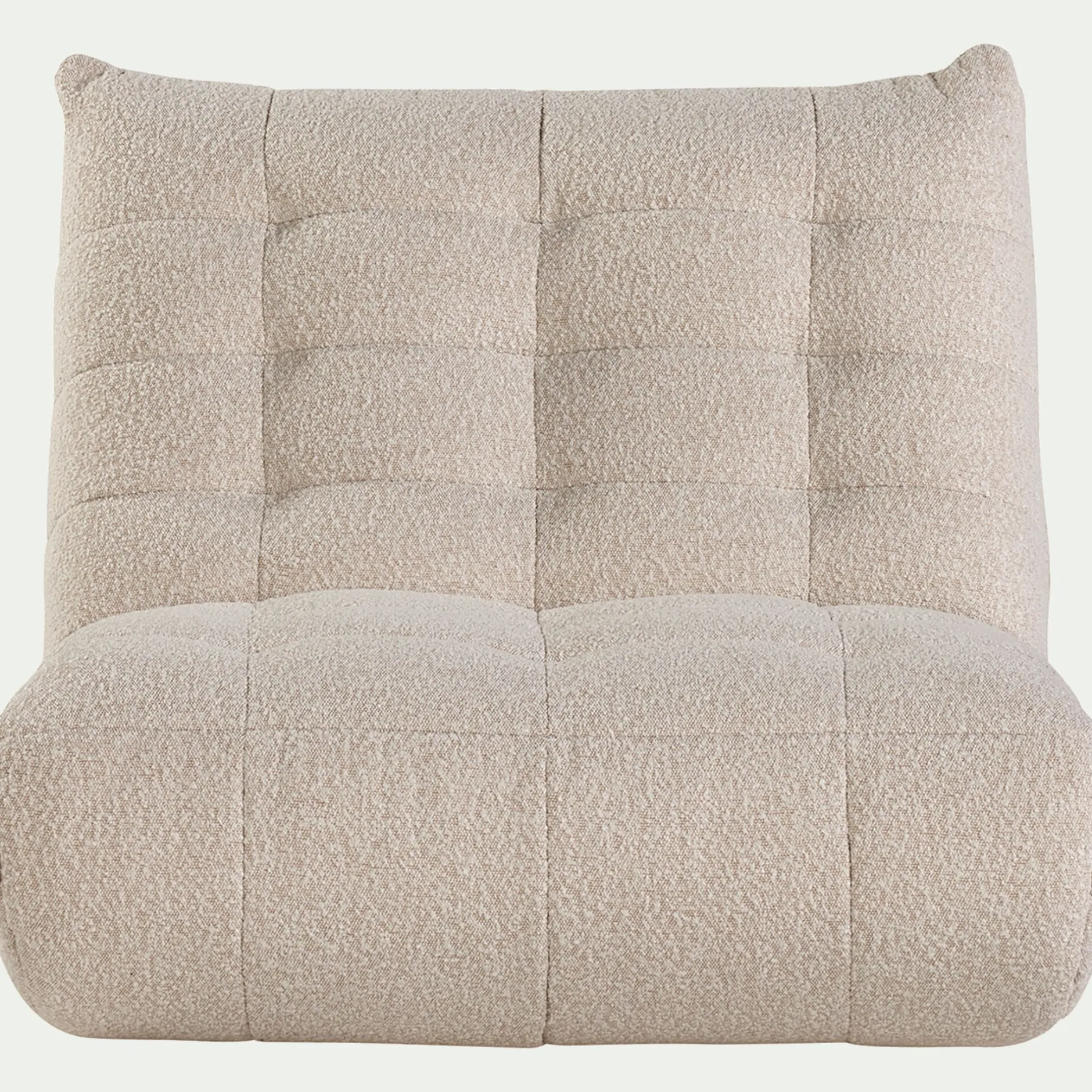 Canapé 2 Places|Petit Canapé*alinea Canapé 2 places fixe en tissu bouclette - écru Blanc