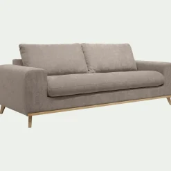 Canapé 4 Places*alinea Canapé 4 places fixe en tissu Storm - taupe Gris
