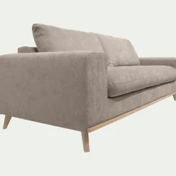 Canapé 4 Places*alinea Canapé 4 places fixe en tissu Storm - taupe Gris