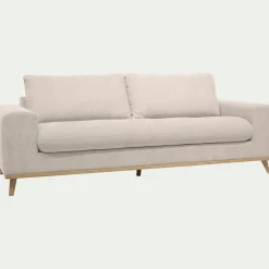 Canapé 4 Places*alinea Canapé 4 places fixe en tissu Storm - roucas Beige