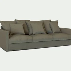 Canapé 5 Places*alinea Canapé 5 places fixe en tissu - cèdre Vert