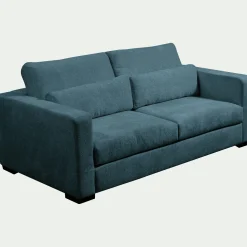 Canapé En Tissu|Canapé 3 Places*alinea Canapé 3 places fixe en tissu Genesis - Bleu