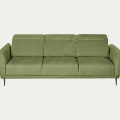 Canapé En Tissu|Canapé 4 Places*alinea Canapé 4 places fixe en tissu memphis avec fonction avance-recul - cèdre Vert