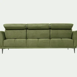 Canapé En Tissu|Canapé 4 Places*alinea Canapé 4 places fixe en tissu memphis avec fonction avance-recul - cèdre Vert