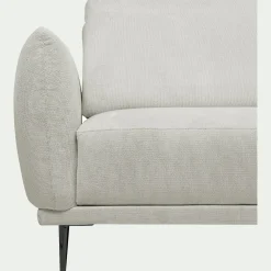 Canapé En Tissu|Canapé 2 Places*alinea Canapé 2 places fixe en tissu memphis avec fonction avance-recul - roucas Beige