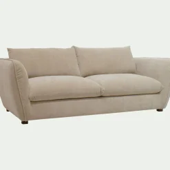 Canapé 4 Places*alinea Canapé 4 places fixe en tissu Nature - Beige