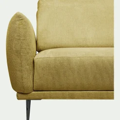 Canapé 2 Places*alinea Canapé 2 places fixe en tissu memphis avec fonction avance-recul - argan Jaune