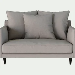 Fauteuil|Petit Canapé*alinea Canapé 1.5 places fixe en tissu - borie Gris