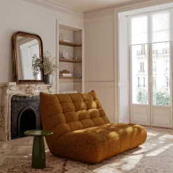 Canapé 3 Places*alinea Canapé 3 places fixe en tissu chenille - argan Jaune
