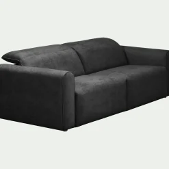 Canapé En Tissu|Canapé 3 Places*alinea Canapé 3 places fixe en tissu - anthracite Gris