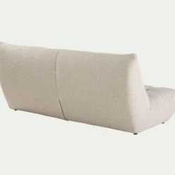 Canapé En Tissu|Canapé 4 Places*alinea Canapé 4 places fixe en tissu bouclette - écru Blanc