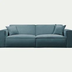 Canapé 4 Places*alinea Canapé 4 places fixe en tissu genesis - Bleu