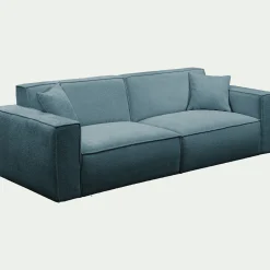 Canapé 5 Places*alinea Canapé 5 places fixe en tissu genesis - Bleu