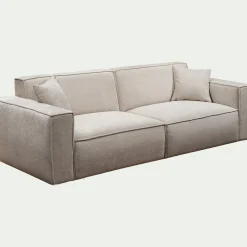 Canapé 5 Places*alinea Canapé 5 places fixe en tissu Genesis - Beige