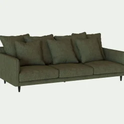 Canapé 5 Places*alinea Canapé 5 places fixe en tissu - cèdre Vert