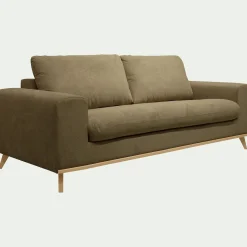 Canapé En Tissu|Canapé 3 Places*alinea Canapé 3 places fixe en tissu crown - cèdre Vert