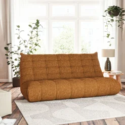 Canapé 4 Places|Canapé Modulable*alinea Canapé 4 places fixe en tissu chenille - argan Jaune