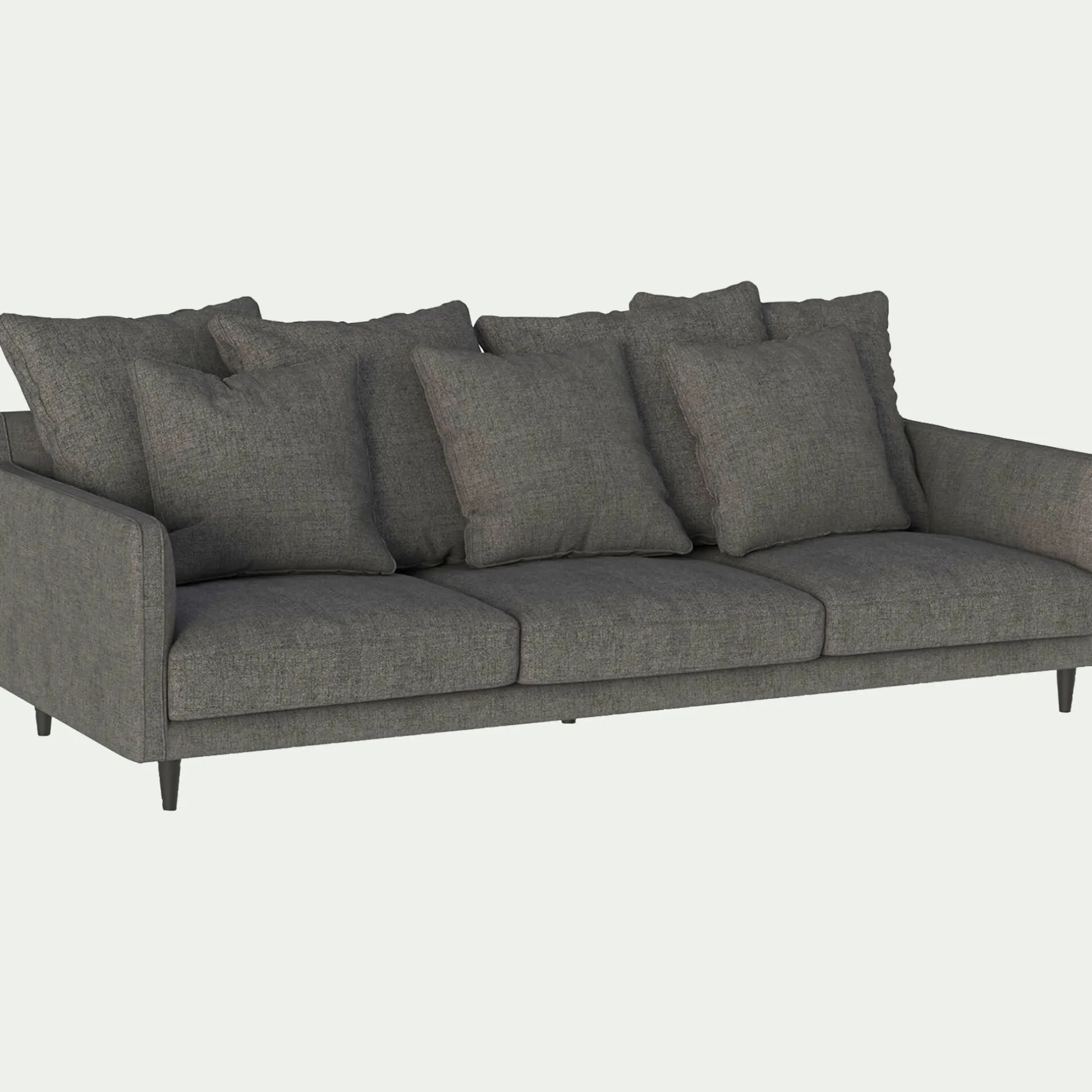 Canapé 5 Places*alinea Canapé 5 places fixe en tissu - restanque Gris