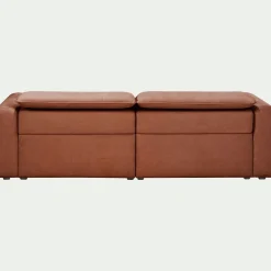 Canapé En Tissu|Canapé 3 Places*alinea Canapé 3 places fixe en tissu - Brun rustrel