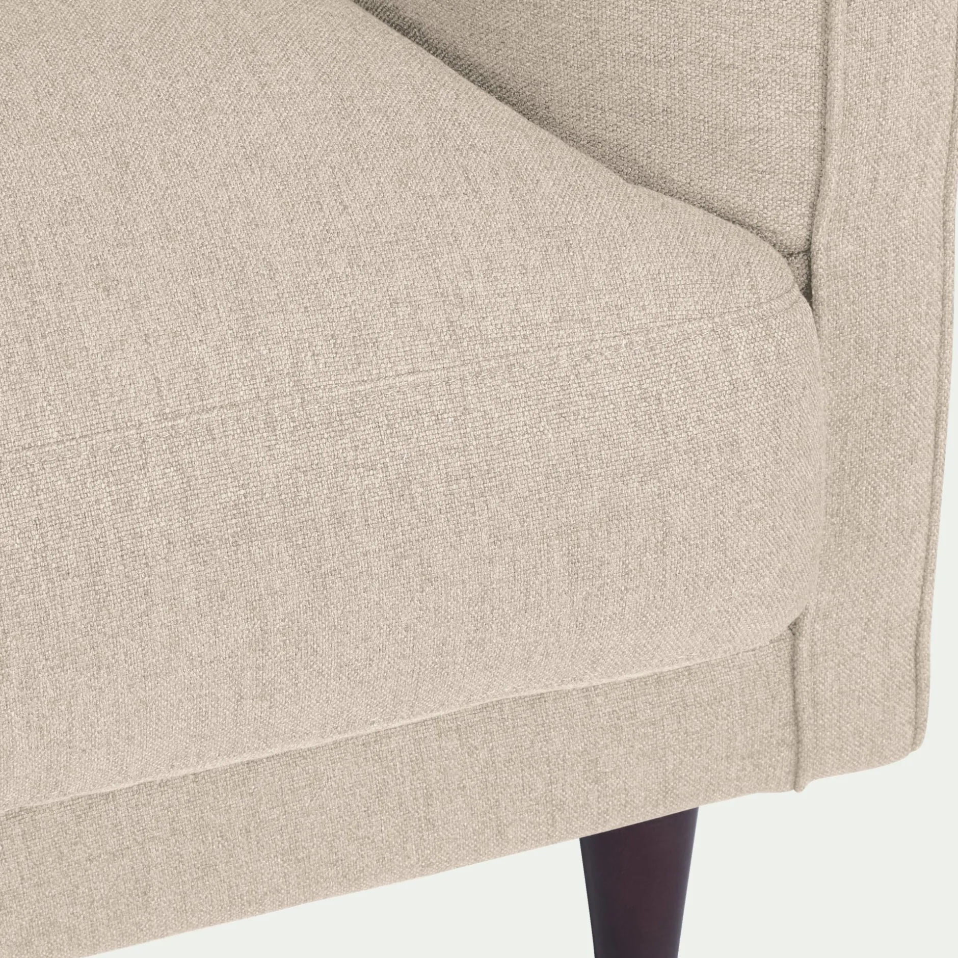 Canapé 5 Places*alinea Canapé 5 places fixe en tissu joint - roucas Beige