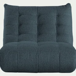 Canapé En Tissu|Canapé Fixe*alinea Canapé 2 places fixe en tissu bouclette - Bleu