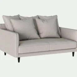 Canapé 2 Places*alinea Canapé 2 places fixe en tissu joint - Gris borie