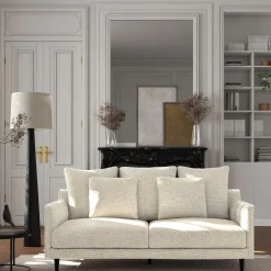 Canapé 3 Places*alinea Canapé 3 places fixe en tissu genesis - ventoux Blanc