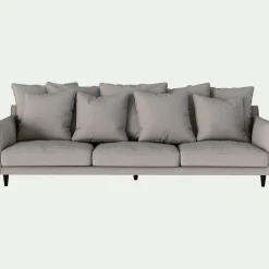 Canapé 6 Places Et Plus*alinea Canapé 6 places fixe en tissu joint - borie Gris