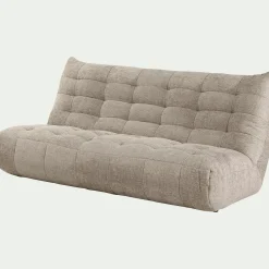 Canapé 4 Places*alinea Canapé 4 places fixe en tissu chenille - roucas Beige