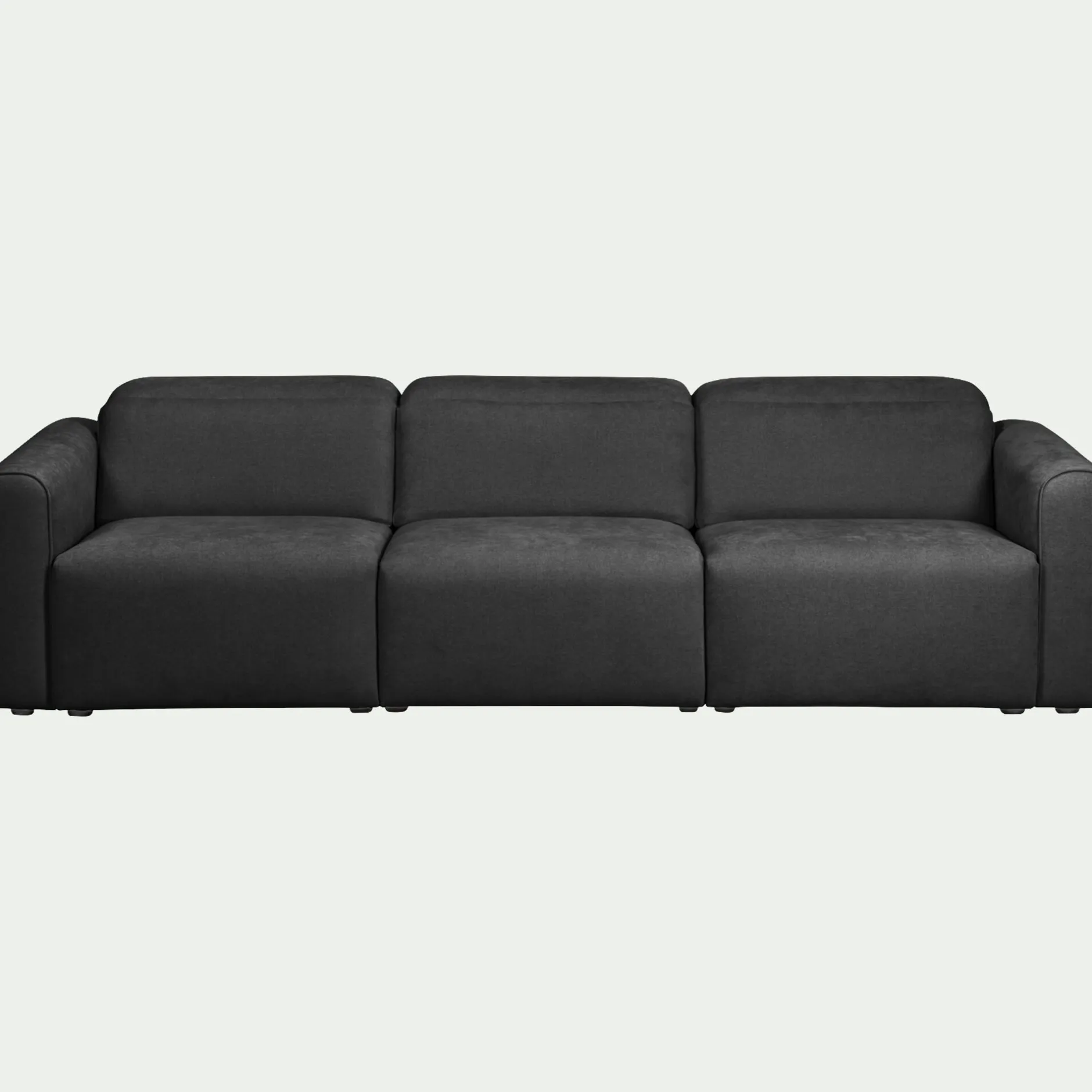 Canapé 5 Places*alinea Canapé 5 places fixe en tissu - anthracite Gris