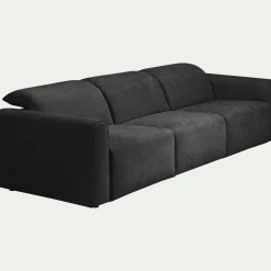 Canapé 5 Places*alinea Canapé 5 places fixe en tissu - anthracite Gris
