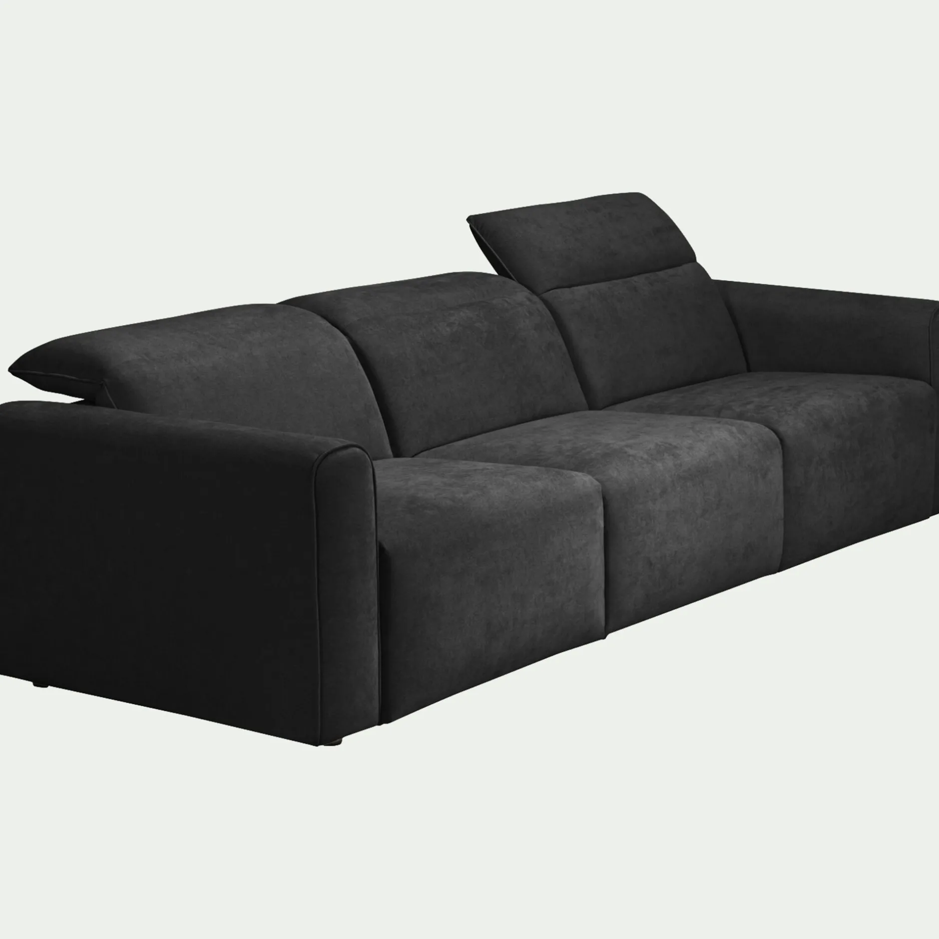 Canapé 5 Places*alinea Canapé 5 places fixe en tissu - anthracite Gris