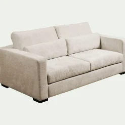 Canapé En Tissu|Canapé 3 Places*alinea Canapé 3 places fixe en tissu Genesis - Beige