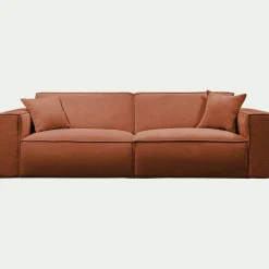 Canapé En Tissu|Canapé 5 Places*alinea Canapé 5 places fixe en tissu genesis - brun rustrel Marron