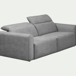 Canapé 3 Places*alinea Canapé 3 places fixe en tissu - moyen Gris