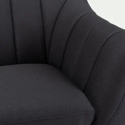 Canapé En Tissu|Canapé 3 Places*alinea Canapé 3 places fixe en tissu - anthracite Gris