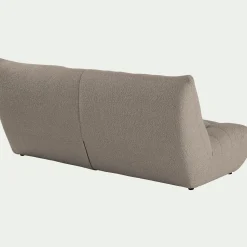 Canapé 4 Places*alinea Canapé 4 places fixe en tissu bouclette - Gris clair