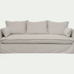 Canapé 4 Places|Canapé En Tissu*alinea Canapé 4 places fixe en tissu wind - alpilles Beige