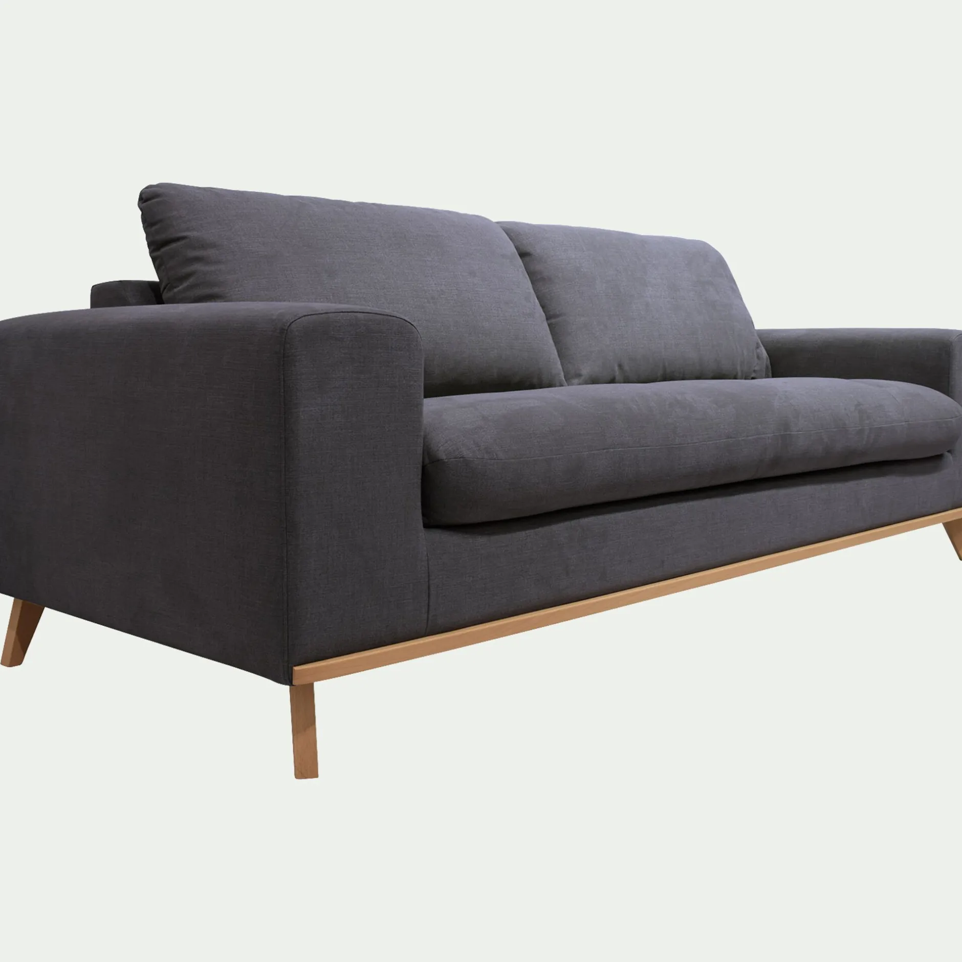 Canapé En Tissu|Canapé Fixe*alinea Canapé 4 places fixe en tissu Cosmo - Gris anthracite