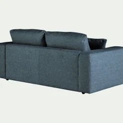 Canapé 3 Places*alinea Canapé 3 places fixe en tissu bouclette - Bleu