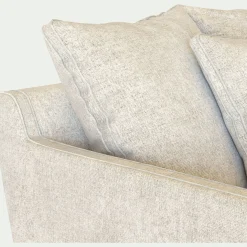 Canapé En Tissu|Canapé 4 Places*alinea Canapé 4 places fixe en tissu genesis - ventoux Blanc