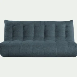 Canapé 4 Places*alinea Canapé 4 places fixe en tissu bouclette - Bleu