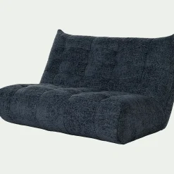 Canapé 3 Places*alinea Canapé 3 places fixe en tissu chenille - marine Bleu