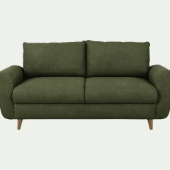 Canapé En Tissu|Canapé 3 Places*alinea Canapé 3 places fixe en tissu - cèdre Vert