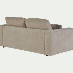 Canapé En Tissu|Canapé 3 Places*alinea Canapé 3 places fixe en tissu chenille Benjo - roucas Beige