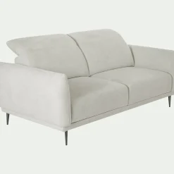 Canapé En Tissu|Canapé 3 Places*alinea Canapé 3 places fixe en tissu memphis avec fonction avance-recul - roucas Beige